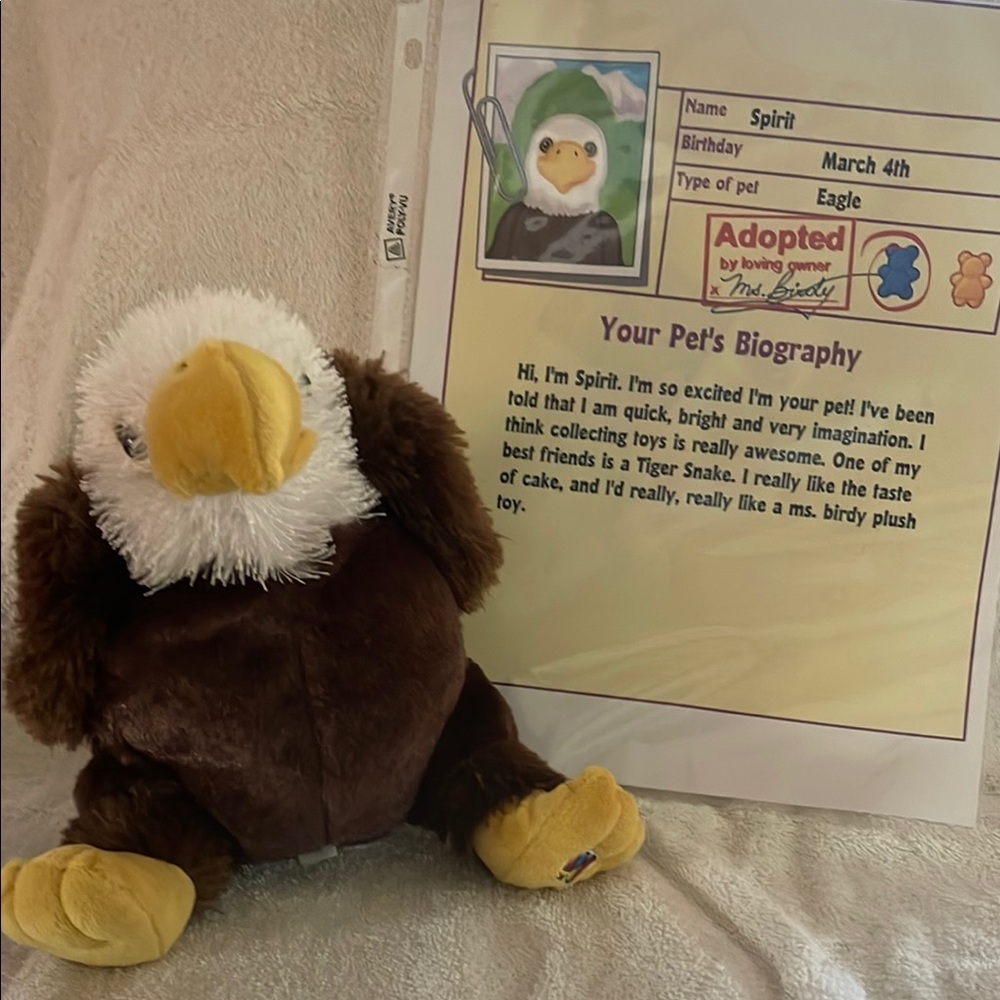 Spirit Eagle Plush Toy - Brown and White